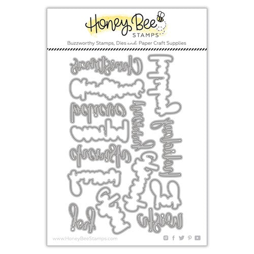 Simon Says Stamp! Honey Bee BITTY BUZZWORDS HOLIDAYS Dies hbds383