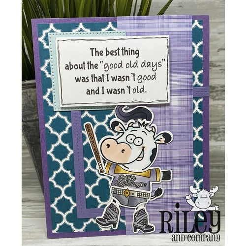 Simon Says Stamp! Riley And Company Funny Bones GOOD OLD DAYS Cling Rubber Stamp RWD-949
