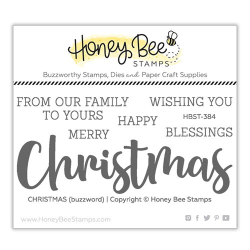 Simon Says Stamp! Honey Bee CHRISTMAS Clear Stamp Set hbst384