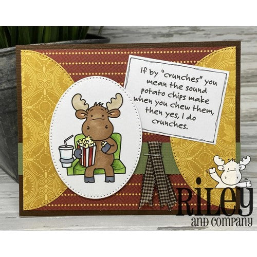 Simon Says Stamp! Riley And Company Funny Bones CRUNCHES Cling Rubber Stamp RWD-955