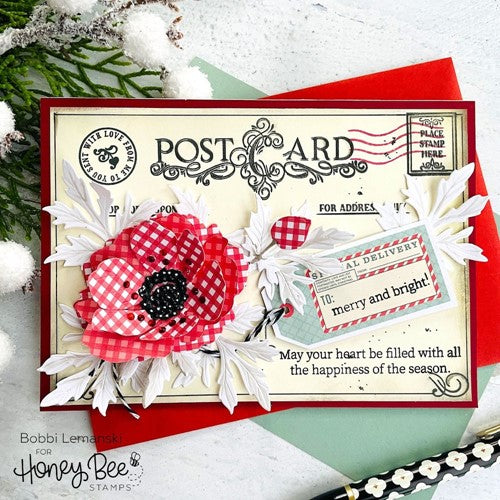 Simon Says Stamp! Honey Bee INSIDE HOLIDAY SENTIMENTS Clear Stamp Set hbst378