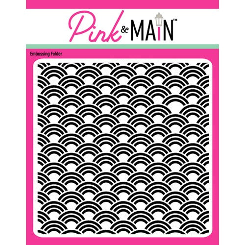 Simon Says Stamp! Pink and Main RAINBOW Embossing Folder PMT017