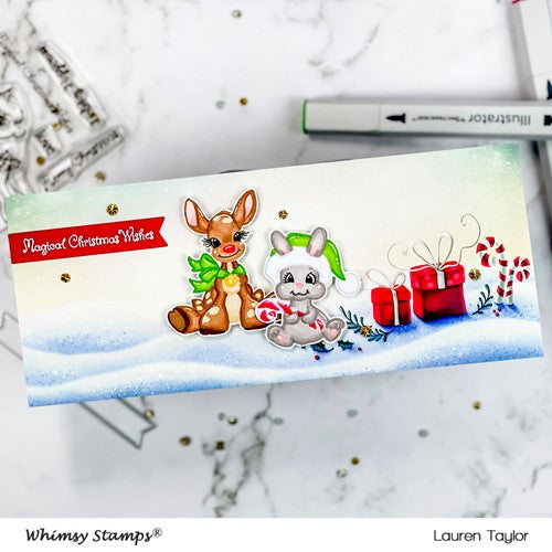 Simon Says Stamp! Whimsy Stamps CHRISTMAS CRITTER WISHES Clear Stamps C1379