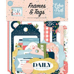 Simon Says Stamp! Echo Park DAY IN THE LIFE Ephemera Frames And Tags dl260025*