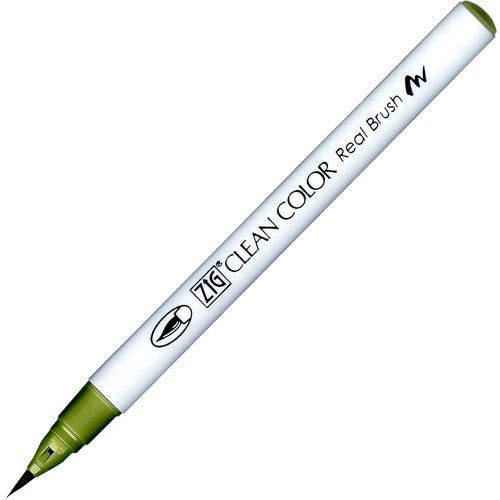 Simon Says Stamp! Zig Clean Color Real Brush Marker SMOKY OLIVE rb6000at404