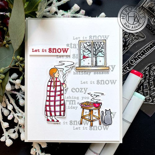 Simon Says Stamp! Hero Arts Clear Stamps COZY WINTER CM582