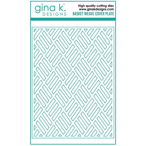 Simon Says Stamp! Gina K Designs BASKET WEAVE PLATE Die die0191