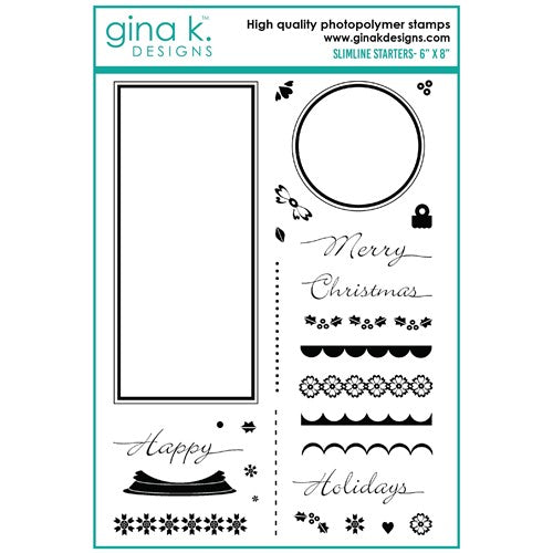 Simon Says Stamp! Gina K Designs SLIMLINE STARTERS Clear Stamps mm106