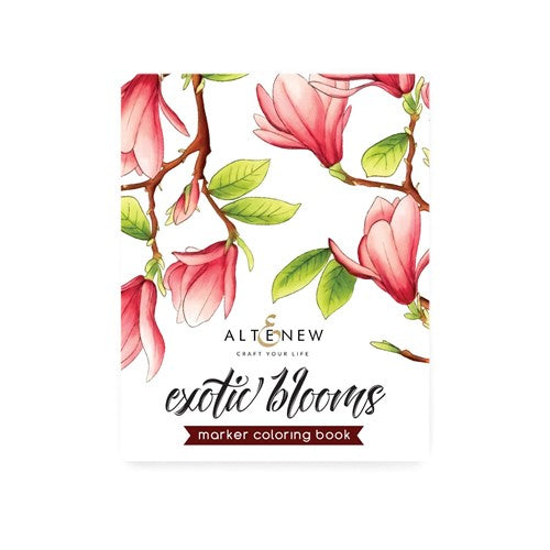Simon Says Stamp! Altenew EXOTIC BLOOMS Marker Coloring Book ALT6578