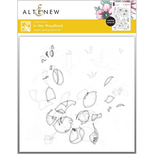 Simon Says Stamp! Altenew IN THE WOODLAND Simple Coloring Stencils ALT6612