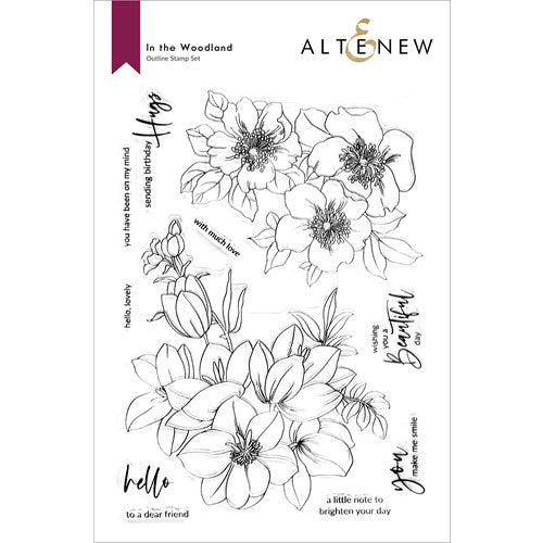 Black And White Floral Note Card Set