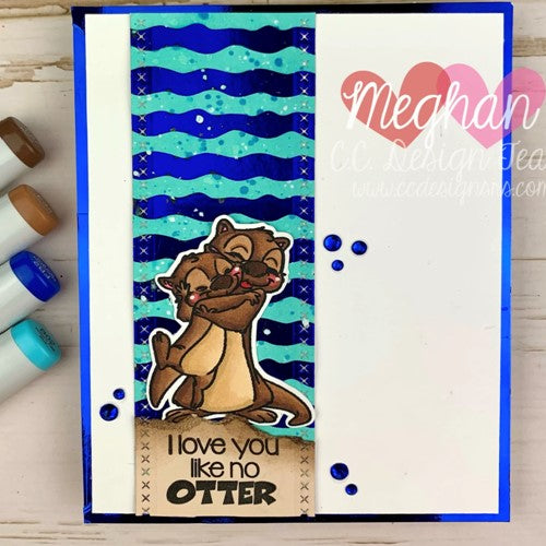 Simon Says Stamp! C.C. Designs OTTERS Clear Stamp Set ccd0278
