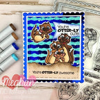 Simon Says Stamp! C.C. Designs OTTERS Clear Stamp Set ccd0278