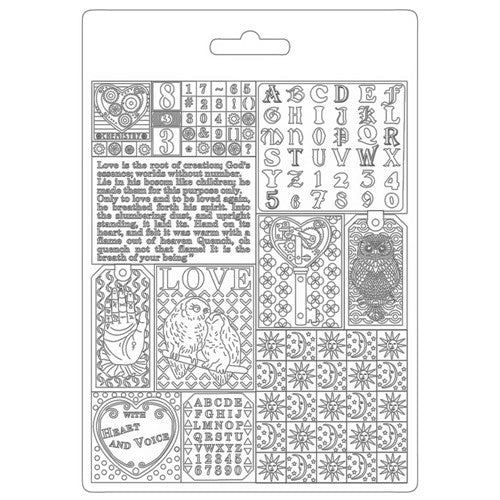 Simon Says Stamp! Stamperia ALCHEMY PATCHWORK Texture Impressions Mold k3pta5607