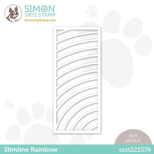 Simon Says Stamp! Simon Says Stamp Stencils SLIMLINE RAINBOW ssst221574