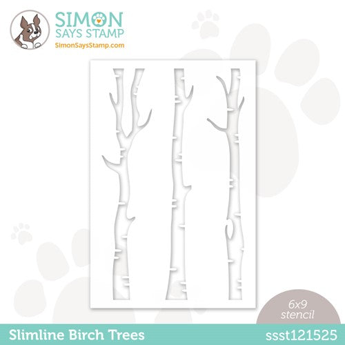 Simon Says Stamp! Simon Says Stamp Stencils BIRCH TREES ssst121525