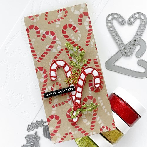 Simon Says Stamp! Simon Says Stamp Set of 2 Stencils CANDY CANES ssst221580