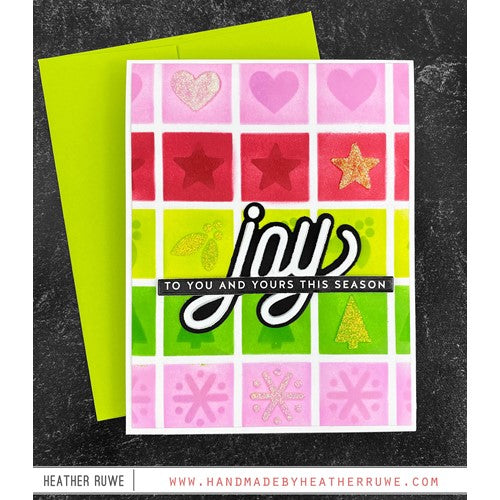Simon Says Stamp! Simon Says Stamp Set of 2 Stencils LAYERED HOLIDAY GRID ssst221573 | color-code:ALT1