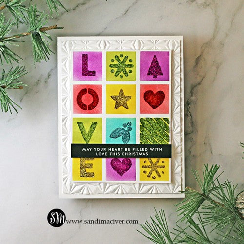 Simon Says Stamp! Simon Says Stamp Set of 2 Stencils LAYERED HOLIDAY GRID ssst221573 | color-code:ALT5