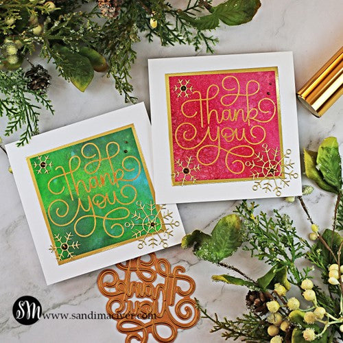Simon Says Stamp! Simon Says Stamp LARGE THANK YOU SWIRL Hot Foil Plate ssfp006 | color-code:ALT3