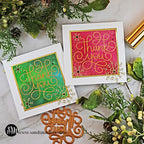 Simon Says Stamp! Simon Says Stamp LARGE THANK YOU SWIRL Hot Foil Plate ssfp006 | color-code:ALT3