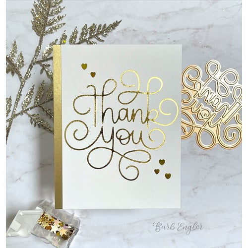 Simon Says Stamp! Simon Says Stamp LARGE THANK YOU SWIRL Hot Foil Plate ssfp006 | color-code:ALT4