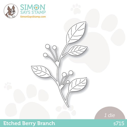 Simon Says Stamp! Simon Says Stamp ETCHED BERRY BRANCH Wafer Die s715