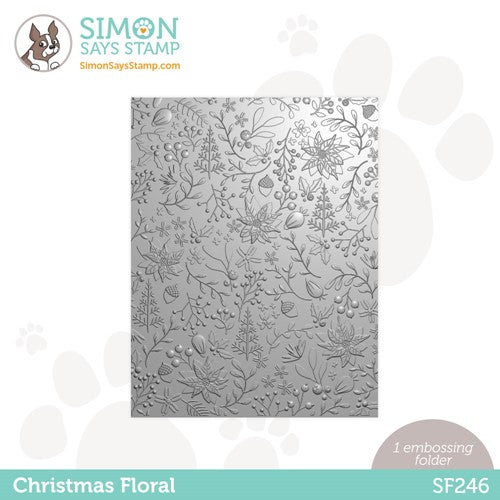 Simon Says Stamp! Simon Says Stamp Embossing Folder CHRISTMAS FLORAL sf246