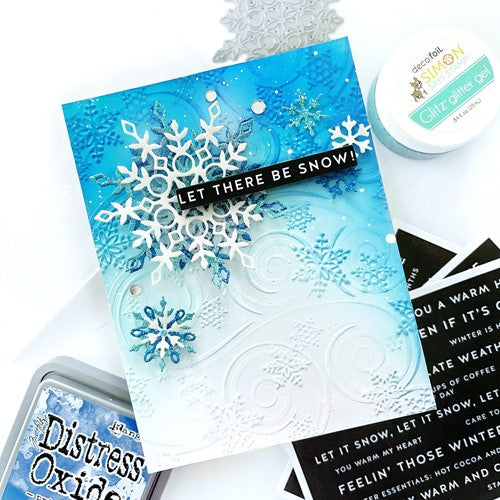 Simon Says Stamp! Simon Says Stamp Embossing Folder SWIRLING SNOWFLAKES sf242 | color-code:ALT2