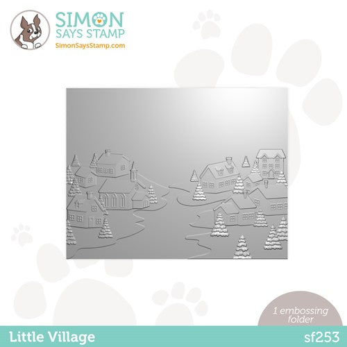 Simon Says Stamp! Simon Says Stamp Embossing Folder LITTLE VILLAGE sf253