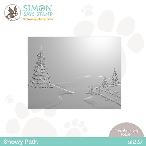 Simon Says Stamp! Simon Says Stamp Embossing Folder SNOWY PATH sf237