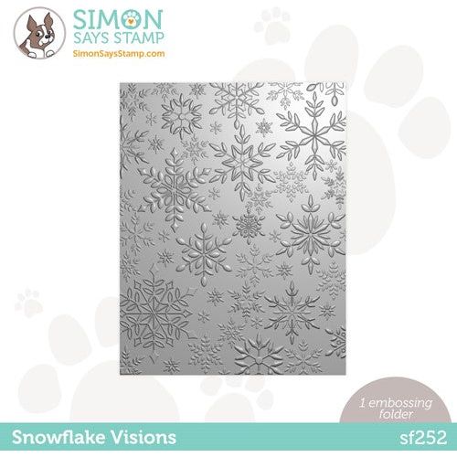 Simon Says Stamp! Simon Says Stamp Embossing Folder SNOWFLAKE VISIONS sf252