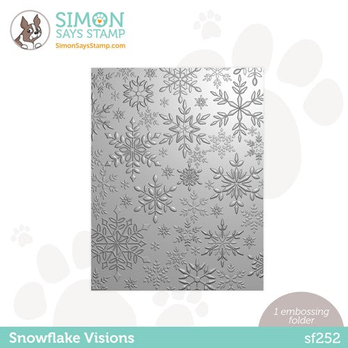 Simon Says Stamp! Simon Says Stamp Embossing Folder SNOWFLAKE VISIONS sf252