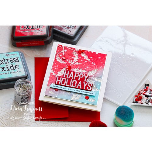 Simon Says Stamp! Simon Says Stamp Embossing Folder HOLLY BRANCH sf248 | color-code:ALT4