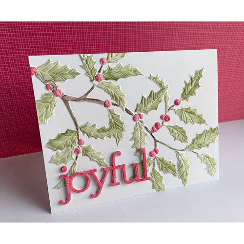 Simon Says Stamp! Simon Says Stamp Embossing Folder HOLLY BRANCH sf248 | color-code:ALT7