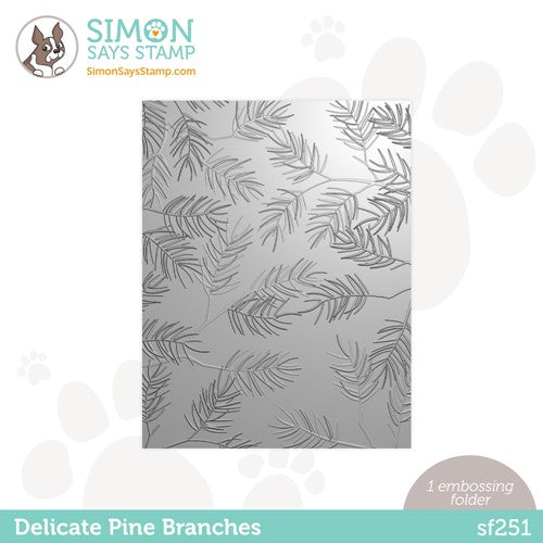 Simon Says Stamp! Simon Says Stamp Embossing Folder DELICATE PINE BRANCHES sf251