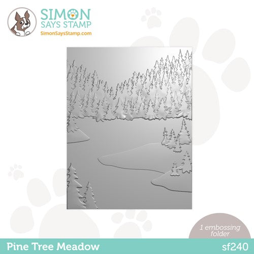 Simon Says Stamp! Simon Says Stamp Embossing Folder PINE TREE MEADOW sf240