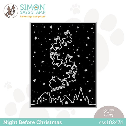 Simon Says Stamp! Simon Says Cling Stamps NIGHT BEFORE CHRISTMAS sss102431