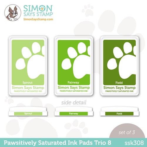 Simon Says Stamp! Simon Says Stamp Pawsitively Saturated Ink TRIO 8 ssk308