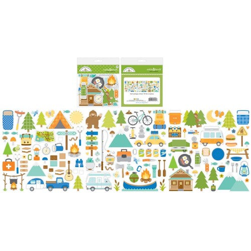 Simon Says Stamp! Doodlebug GREAT OUTDOORS Odds and Ends Ephemera Die Cut Shapes 7474