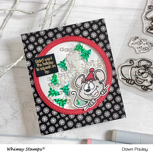 Simon Says Stamp! Whimsy Stamps NO PEEKING MICE Clear Stamps DP1080