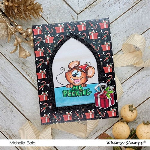 Simon Says Stamp! Whimsy Stamps NO PEEKING MICE Clear Stamps DP1080