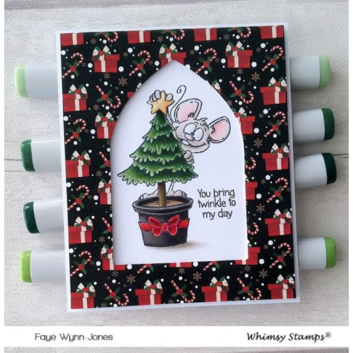Simon Says Stamp! Whimsy Stamps DECK THE HALLS MICE Clear Stamps DP1079*