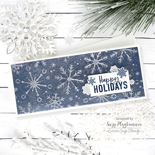 Simon Says Stamp! Simon Says Stamp Stencil DELICATE SNOWFLAKES ssst221601 | color-code:ALT1