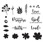 Simon Says Stamp! STP-051 Spellbinders LOVE NEVER Fails Clear Stamps*