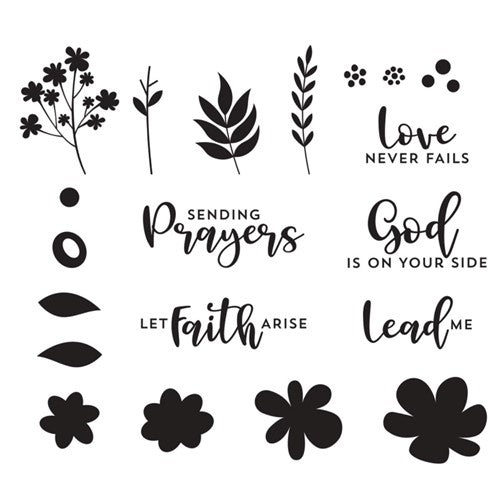 Simon Says Stamp! STP-051 Spellbinders LOVE NEVER Fails Clear Stamps*