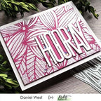 Simon Says Stamp! Picket Fence Studios PLUMERIA FLOWERS 6 x 6 Stencil sc275