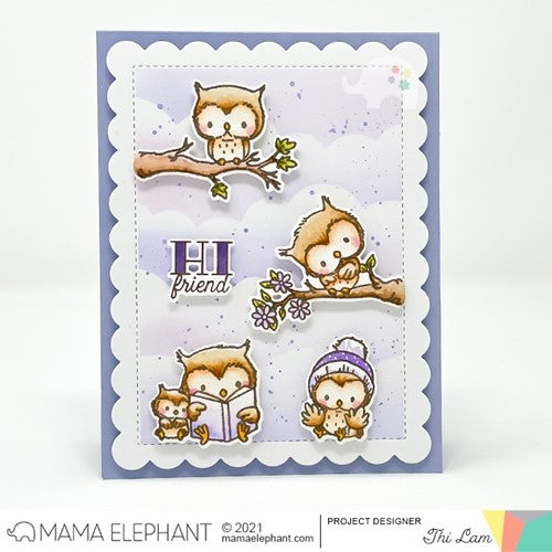 Simon Says Stamp! Mama Elephant OWL ARE YOU Creative Steel Dies