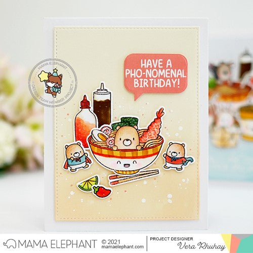 Simon Says Stamp! Mama Elephant Clear Stamps OODLES OF NOODLES