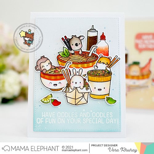 Simon Says Stamp! Mama Elephant Clear Stamps OODLES OF NOODLES